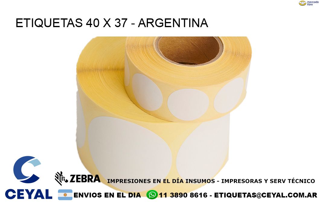 ETIQUETAS 40 x 37 - ARGENTINA