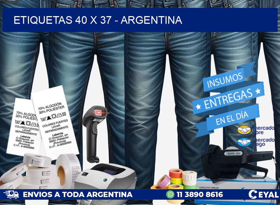 ETIQUETAS 40 x 37 – ARGENTINA