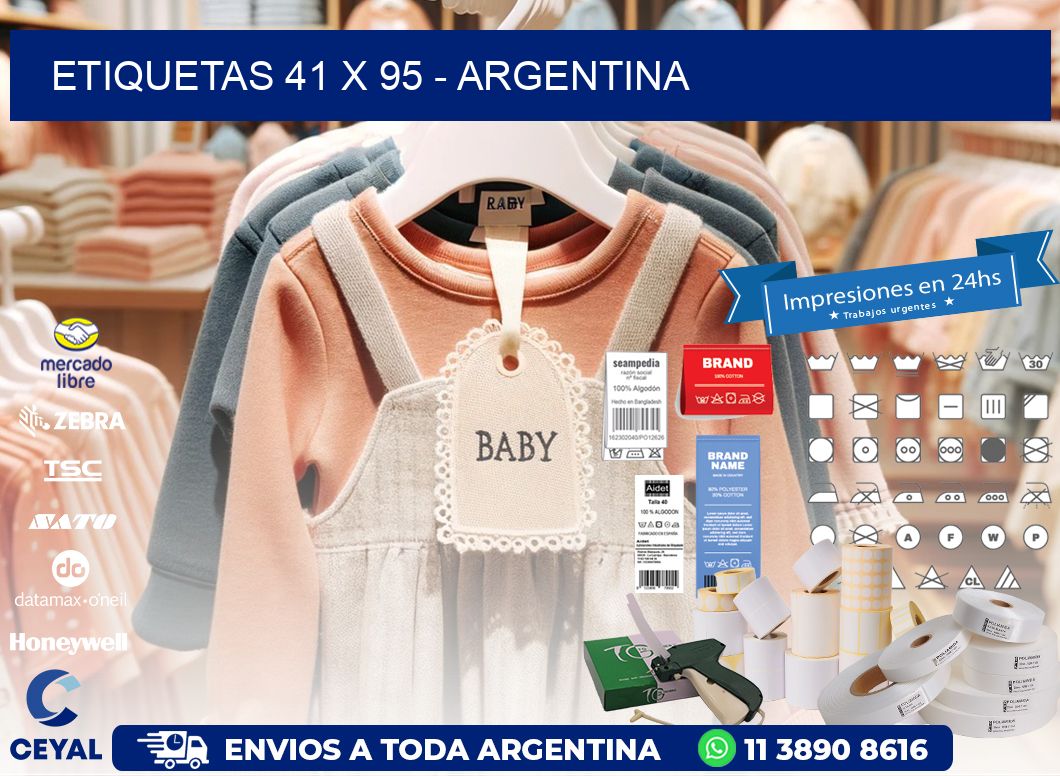 ETIQUETAS 41 x 95 - ARGENTINA