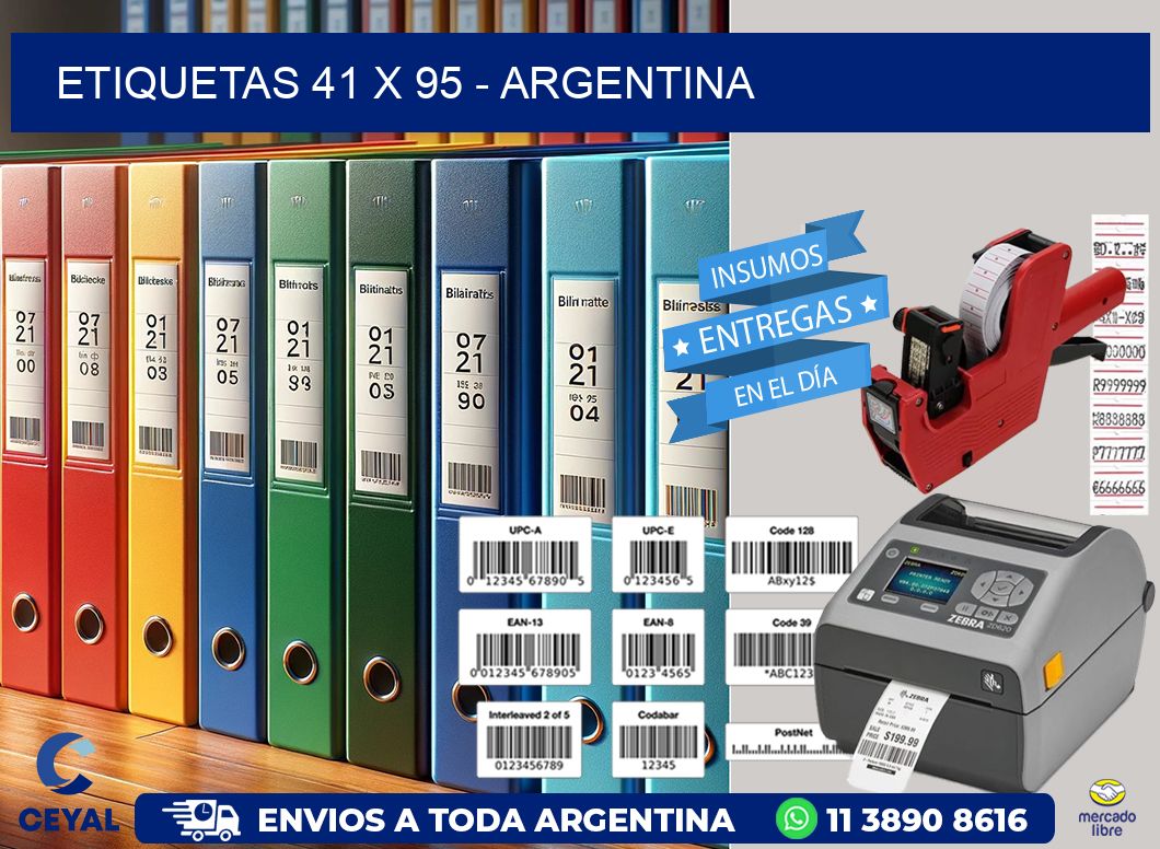 ETIQUETAS 41 x 95 - ARGENTINA