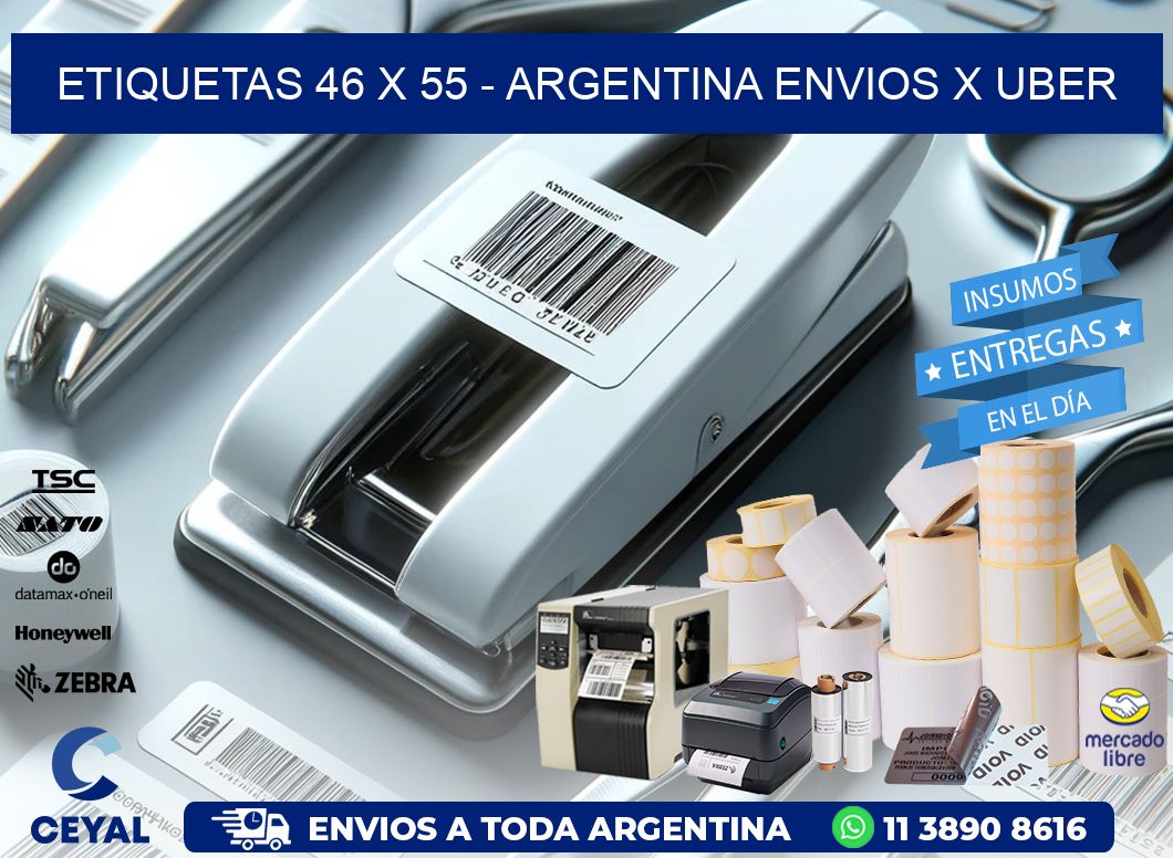 ETIQUETAS 46 x 55 - ARGENTINA ENVIOS X UBER