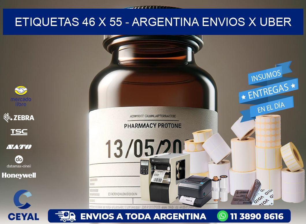 ETIQUETAS 46 x 55 – ARGENTINA ENVIOS X UBER