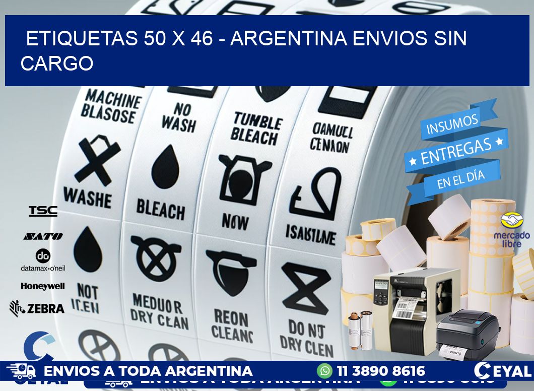 ETIQUETAS 50 x 46 - ARGENTINA ENVIOS SIN CARGO