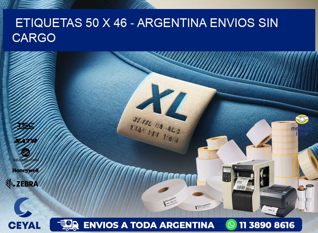 ETIQUETAS 50 x 46 - ARGENTINA ENVIOS SIN CARGO