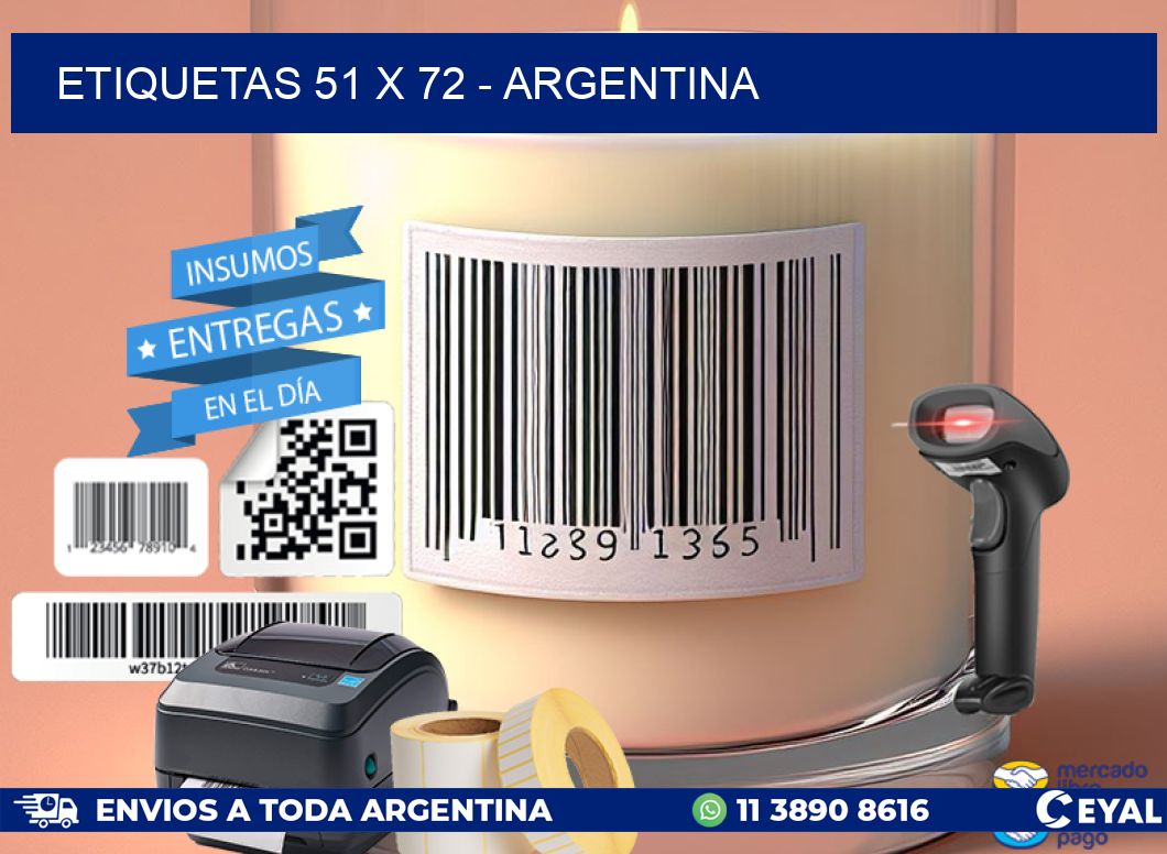 ETIQUETAS 51 x 72 - ARGENTINA