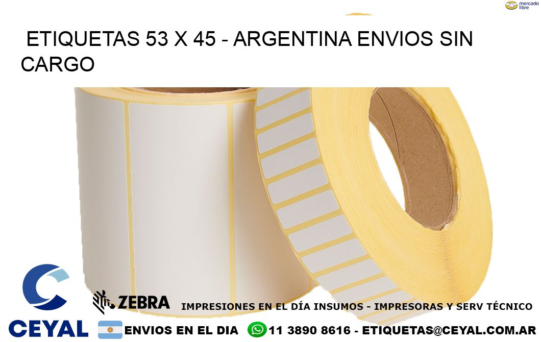 ETIQUETAS 53 x 45 – ARGENTINA ENVIOS SIN CARGO