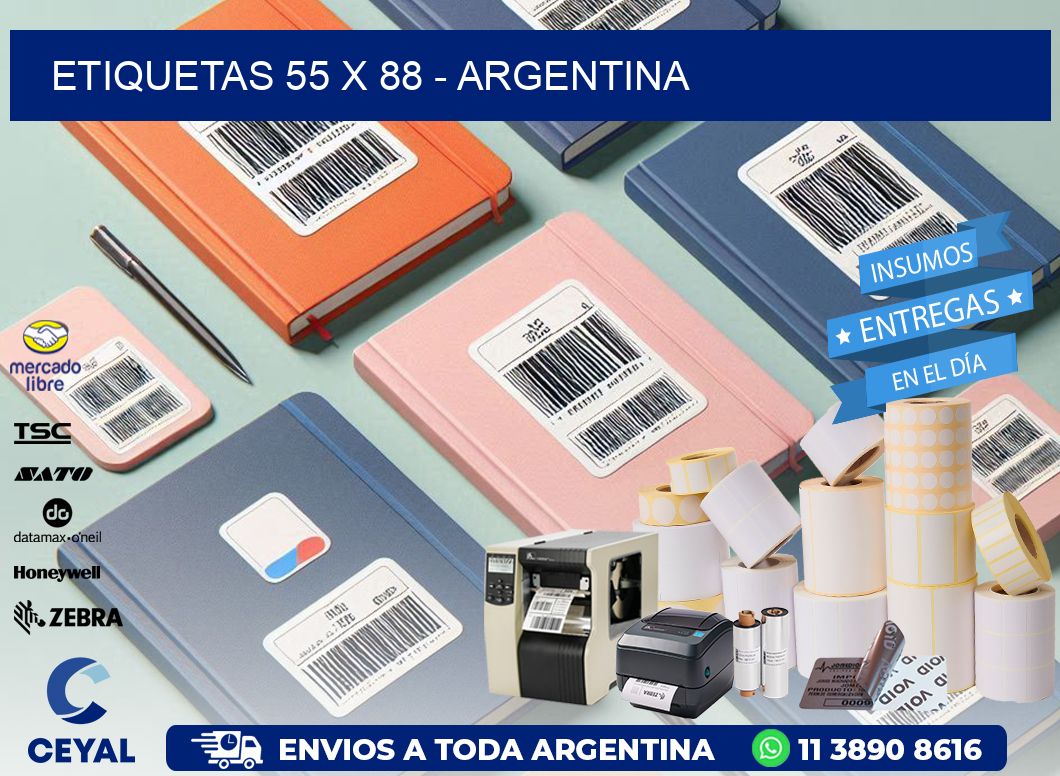 ETIQUETAS 55 x 88 - ARGENTINA