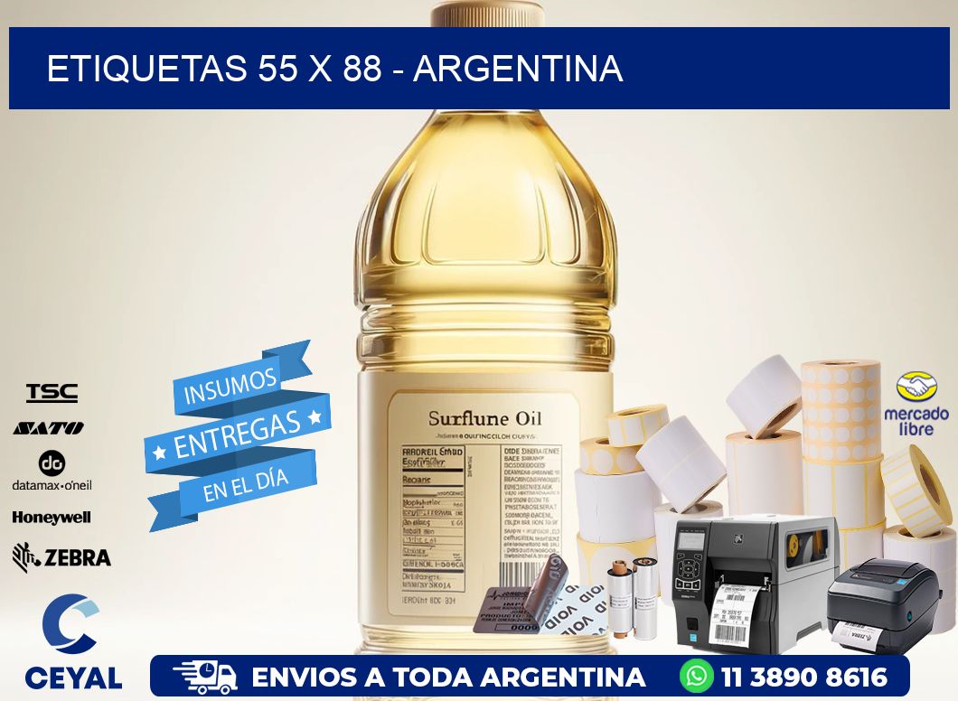 ETIQUETAS 55 x 88 - ARGENTINA