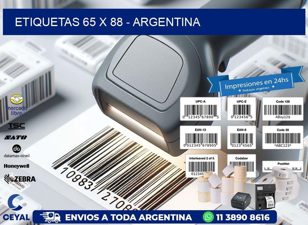 ETIQUETAS 65 x 88 - ARGENTINA