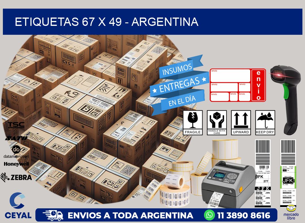 ETIQUETAS 67 x 49 - ARGENTINA