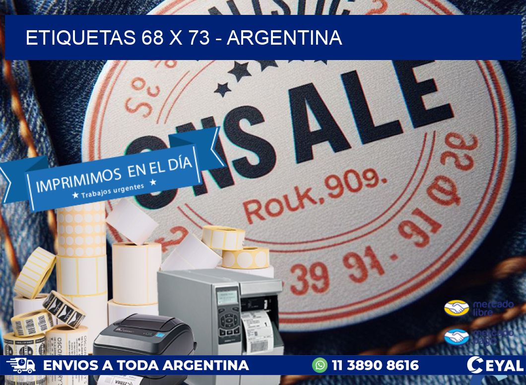 ETIQUETAS 68 x 73 - ARGENTINA