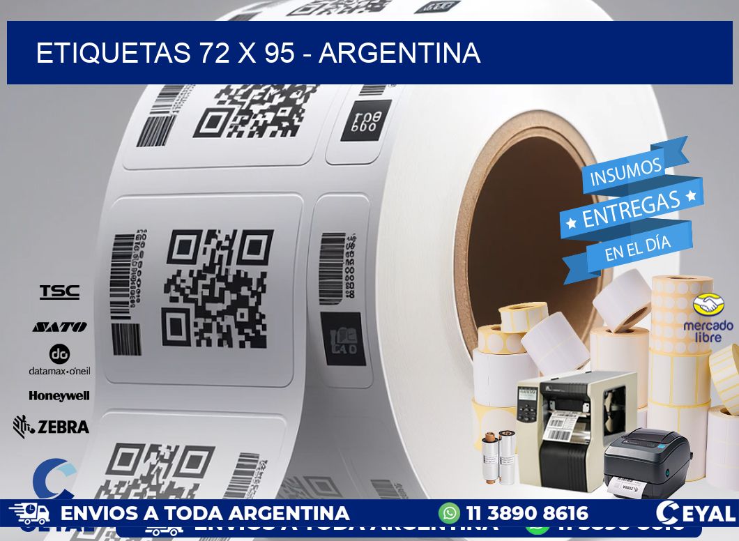 ETIQUETAS 72 x 95 - ARGENTINA