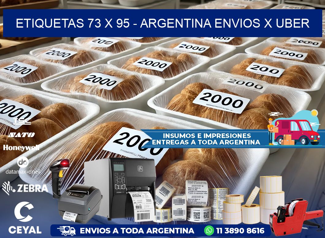 ETIQUETAS 73 x 95 - ARGENTINA ENVIOS X UBER