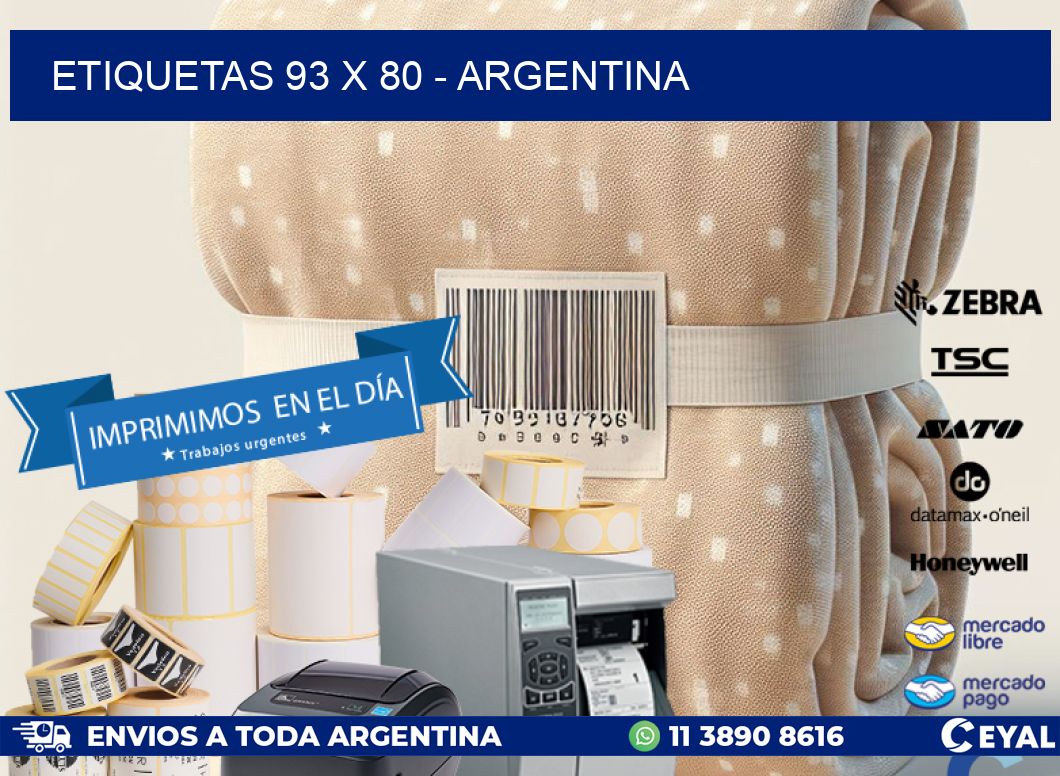 ETIQUETAS 93 x 80 - ARGENTINA