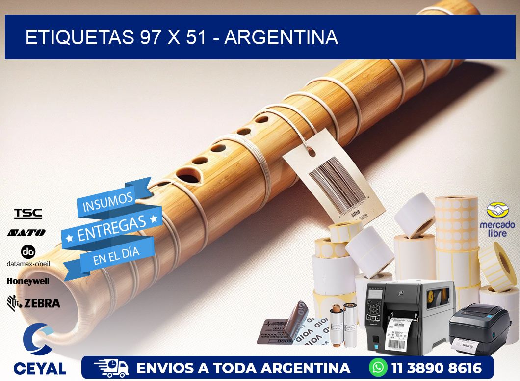 ETIQUETAS 97 x 51 - ARGENTINA