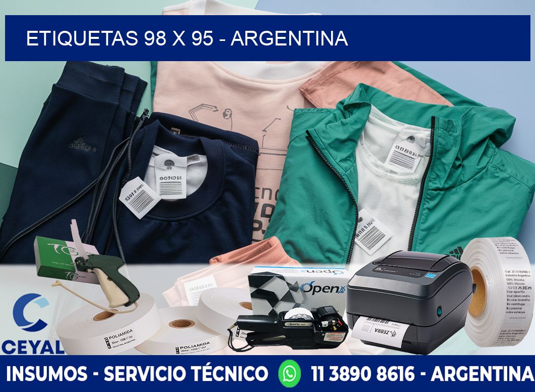 ETIQUETAS 98 x 95 - ARGENTINA