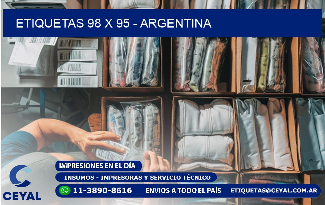 ETIQUETAS 98 x 95 - ARGENTINA