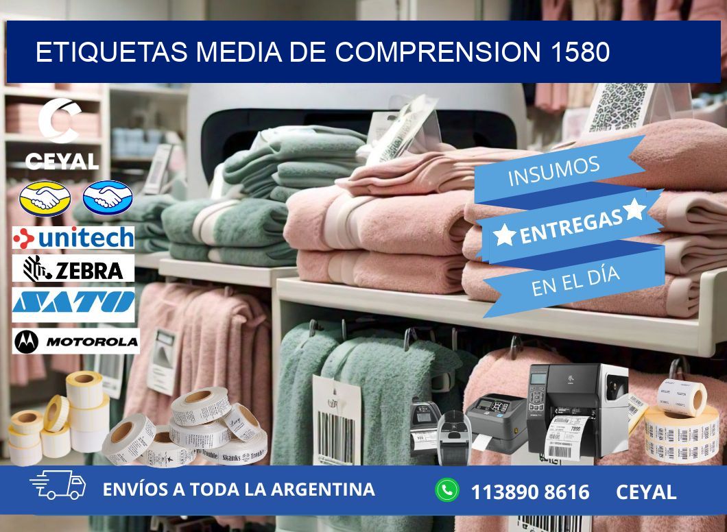 ETIQUETAS MEDIA DE COMPRENSION 1580