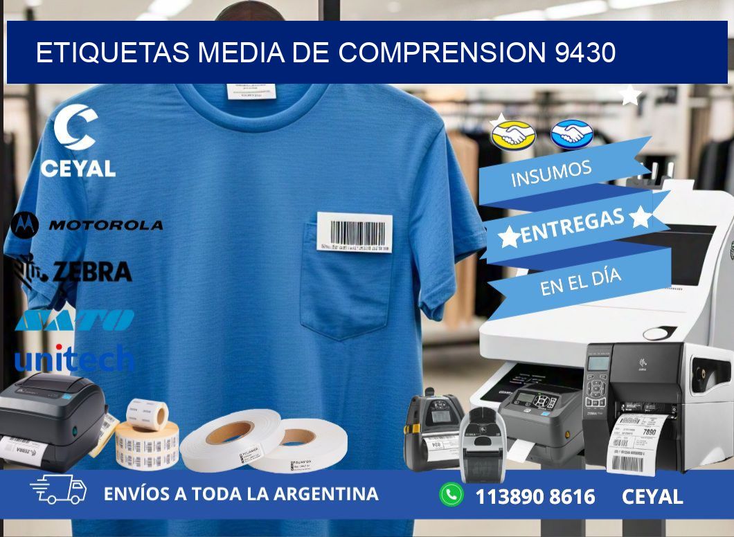 ETIQUETAS MEDIA DE COMPRENSION 9430