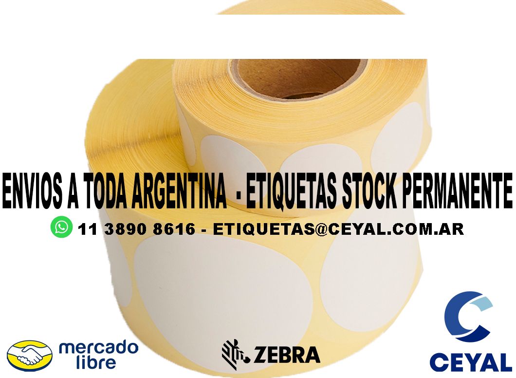 ETIQUETAS MERCADOLIBRE  20 x 33 - ARGENTINA