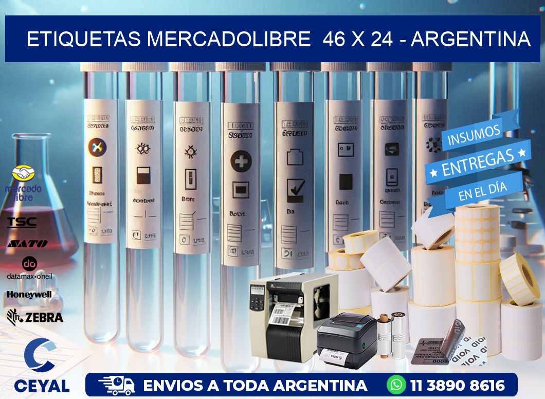 ETIQUETAS MERCADOLIBRE  46 x 24 – ARGENTINA