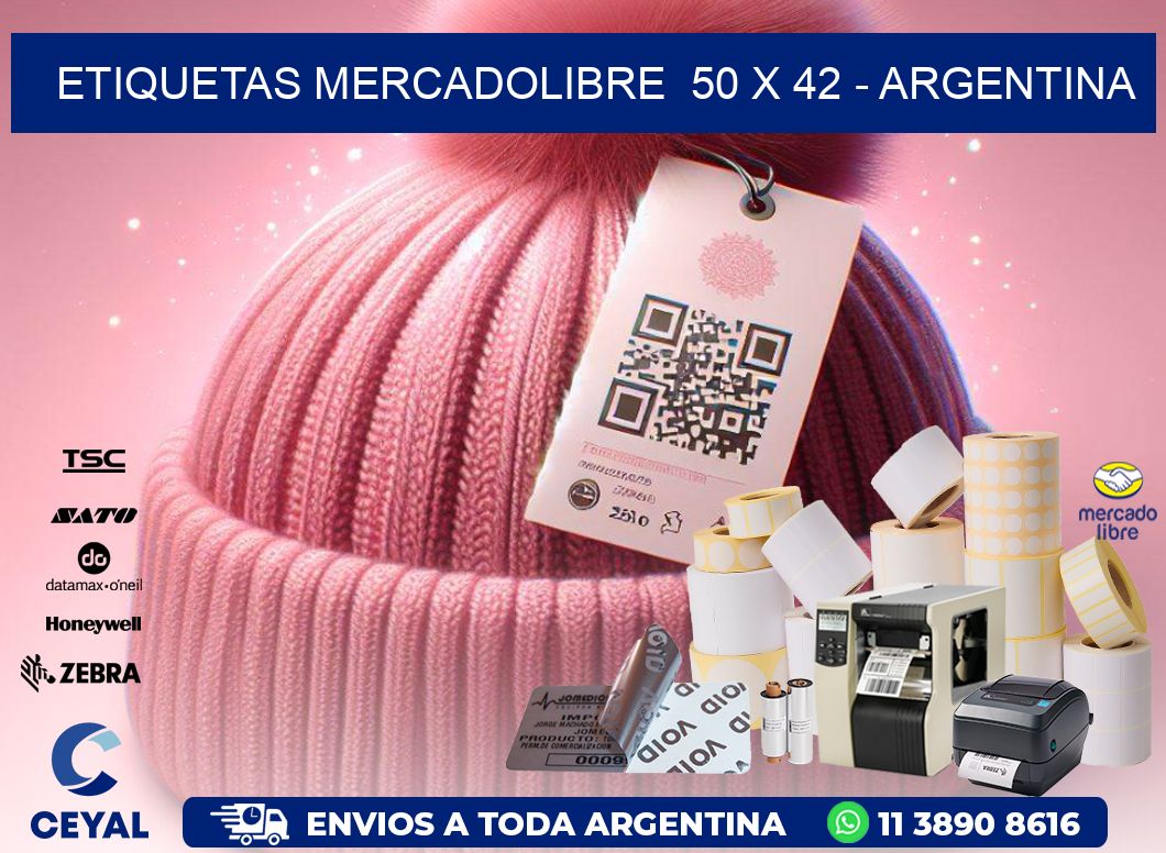 ETIQUETAS MERCADOLIBRE  50 x 42 - ARGENTINA