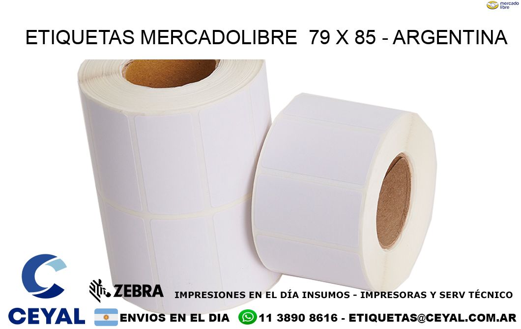 ETIQUETAS MERCADOLIBRE  79 x 85 – ARGENTINA