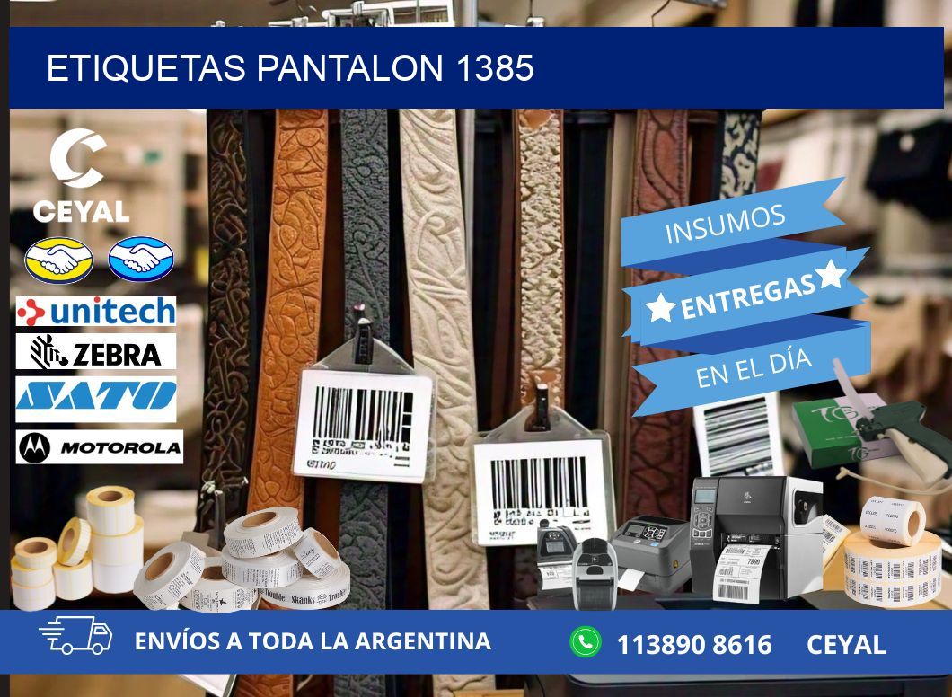 ETIQUETAS PANTALON 1385