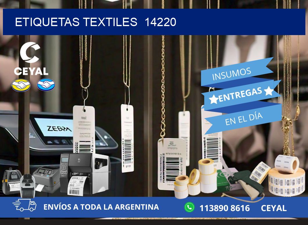 ETIQUETAS TEXTILES  14220