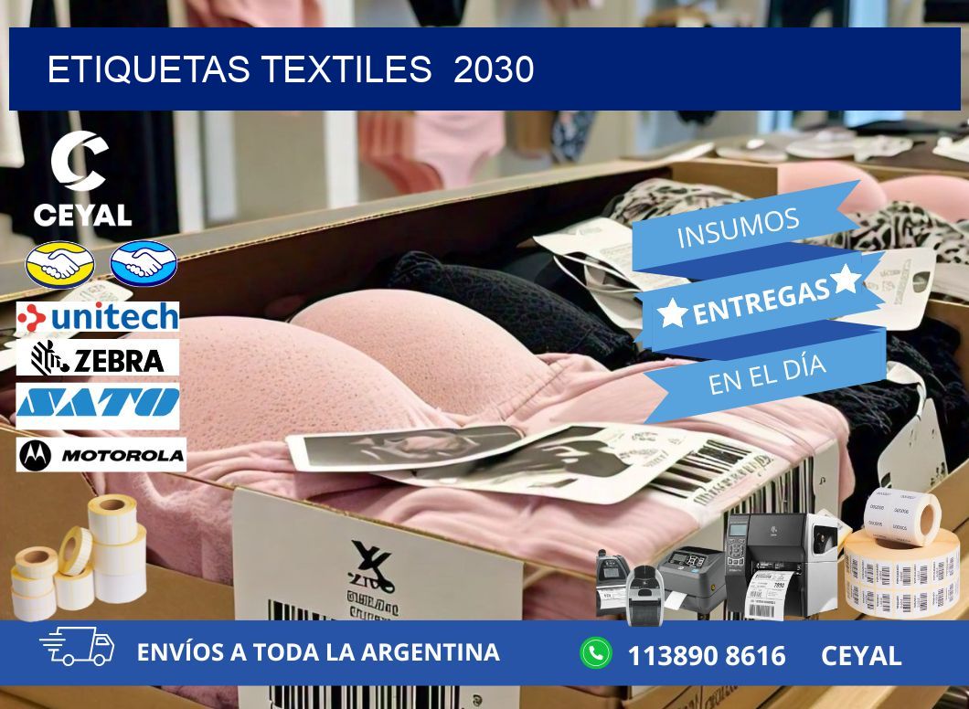 ETIQUETAS TEXTILES  2030