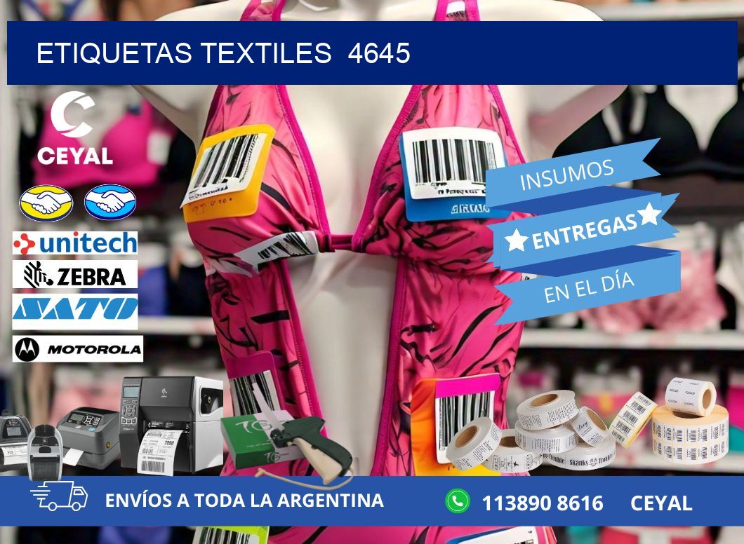 ETIQUETAS TEXTILES  4645