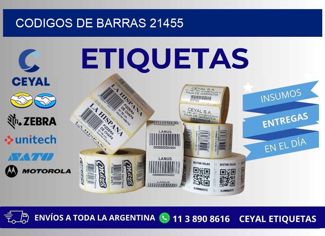 CODIGOS DE BARRAS 21455