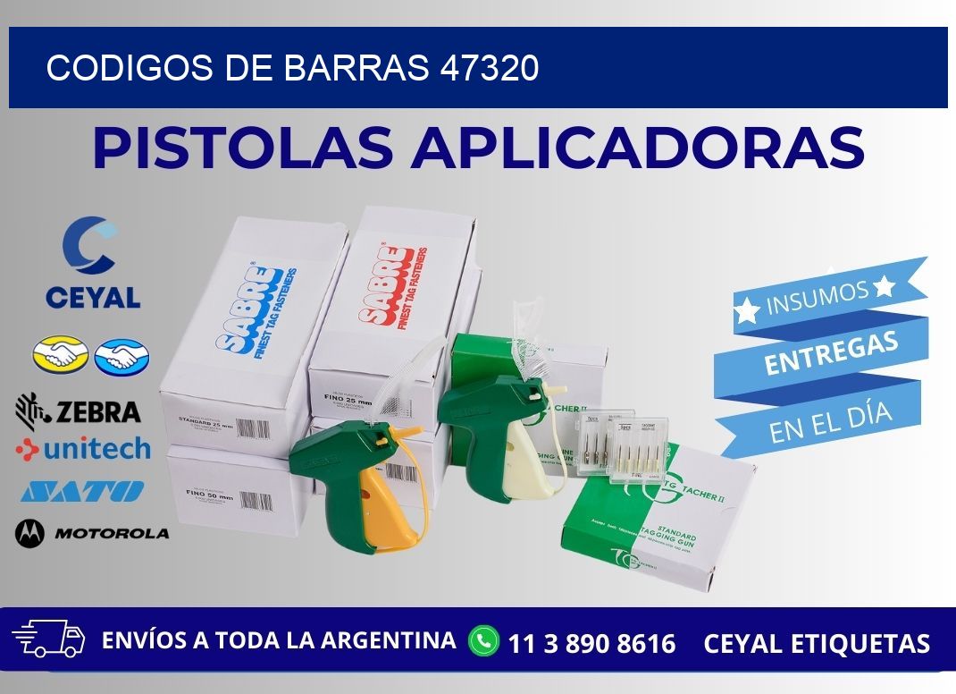 CODIGOS DE BARRAS 47320