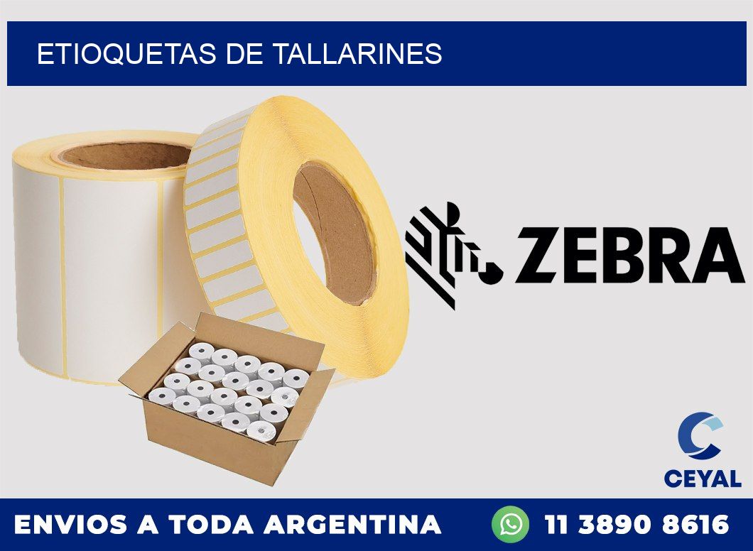 ETIOQUETAS DE TALLARINES