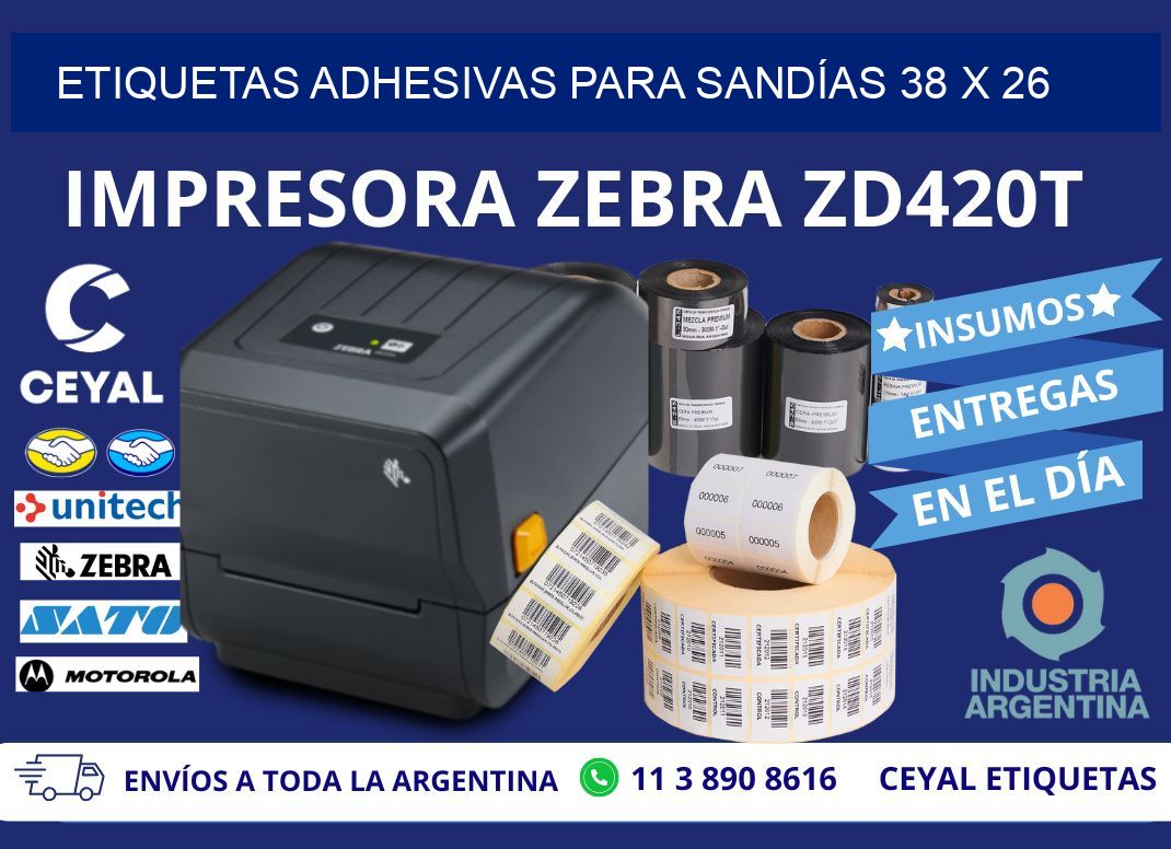 ETIQUETAS ADHESIVAS PARA SANDÍAS 38 x 26