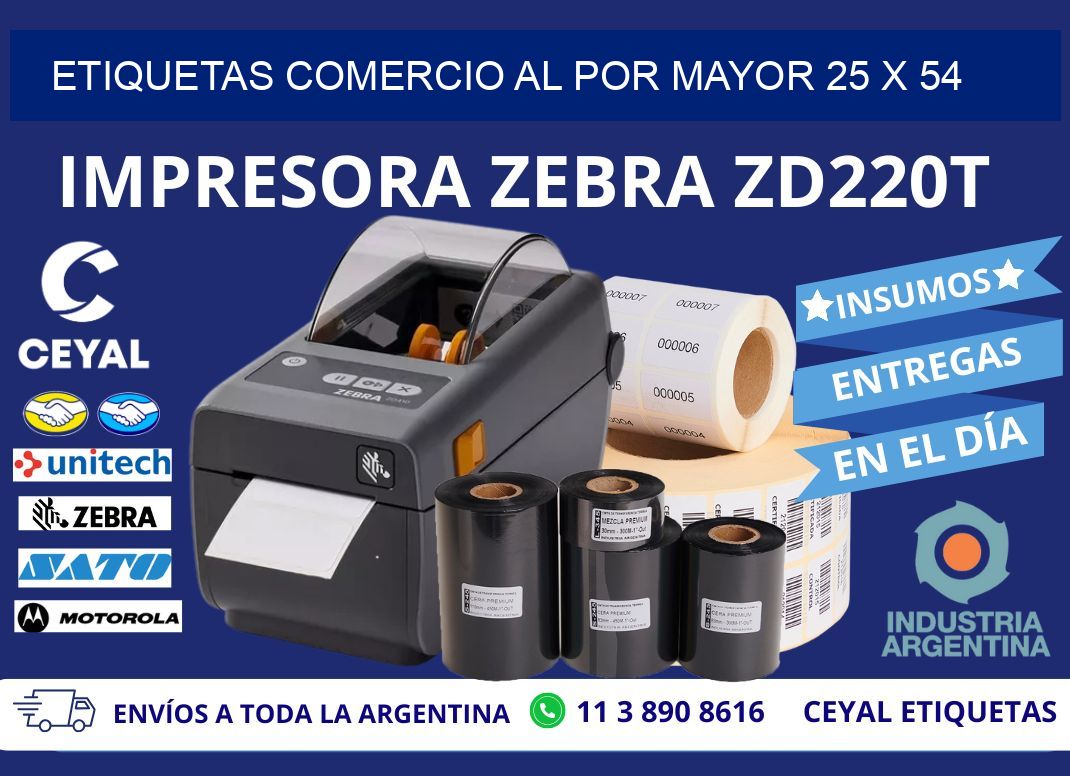 ETIQUETAS COMERCIO AL POR MAYOR 25 x 54