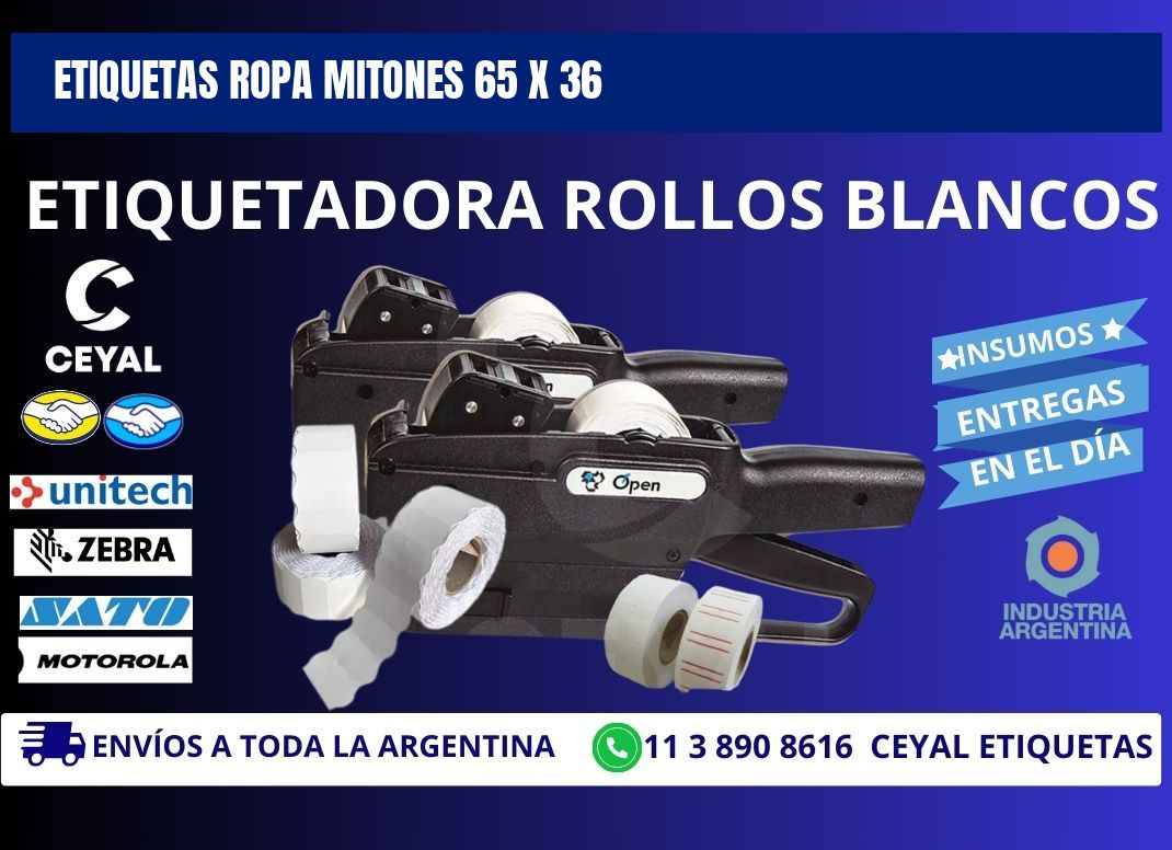 ETIQUETAS ROPA MITONES 65 x 36