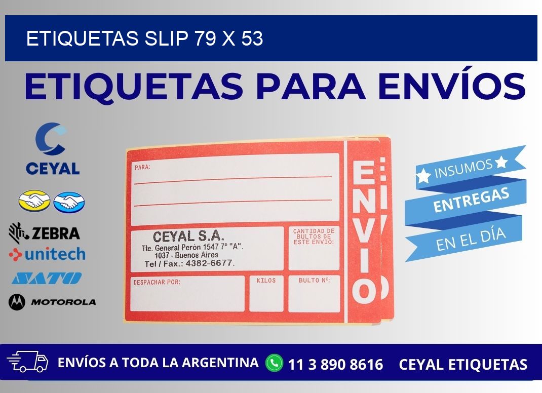 ETIQUETAS SLIP 79 x 53