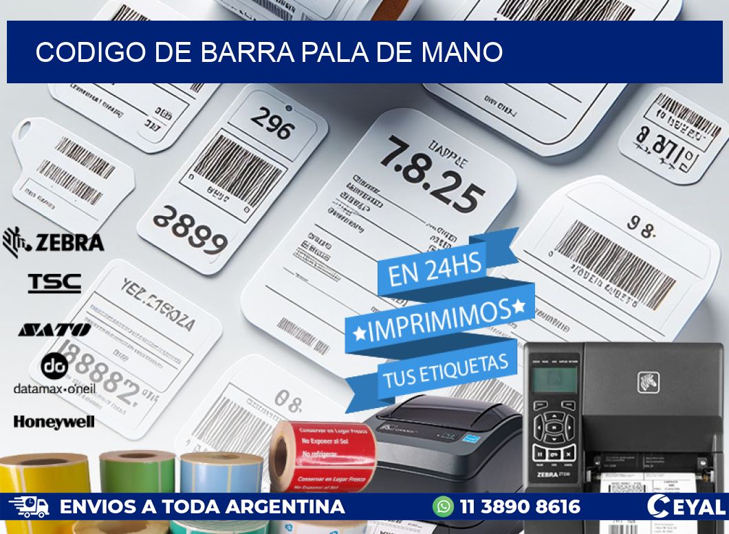 codigo de barra PALA DE MANO