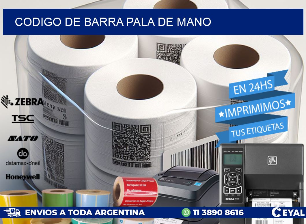 codigo de barra PALA DE MANO