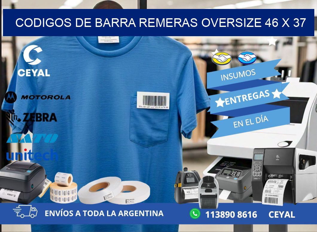 CODIGOS DE BARRA REMERAS OVERSIZE 46 x 37