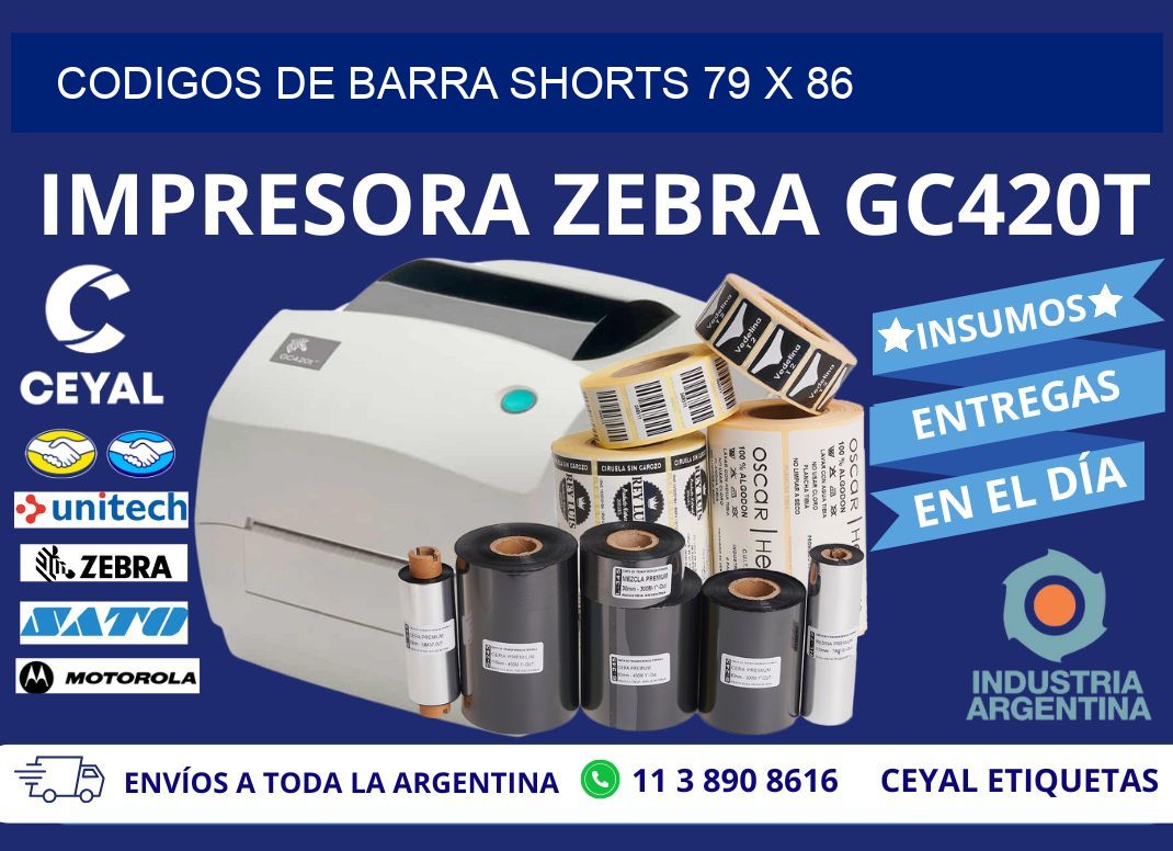 CODIGOS DE BARRA SHORTS 79 x 86