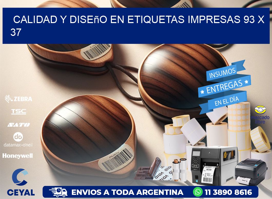 Calidad y Diseño en Etiquetas Impresas 93 x 37