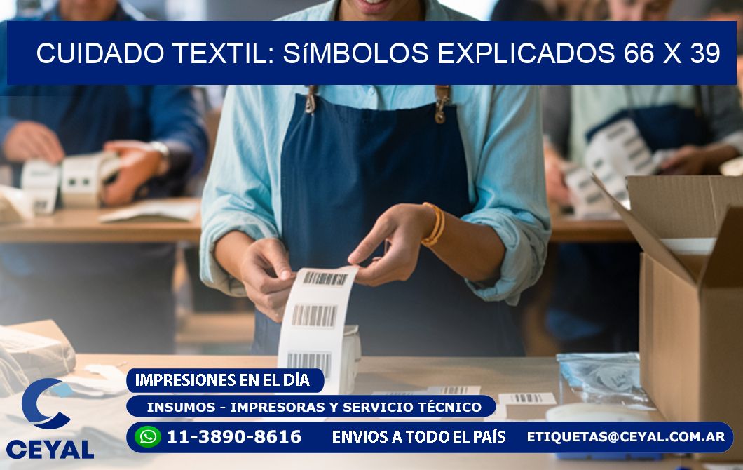 Cuidado Textil: Símbolos Explicados 66 x 39