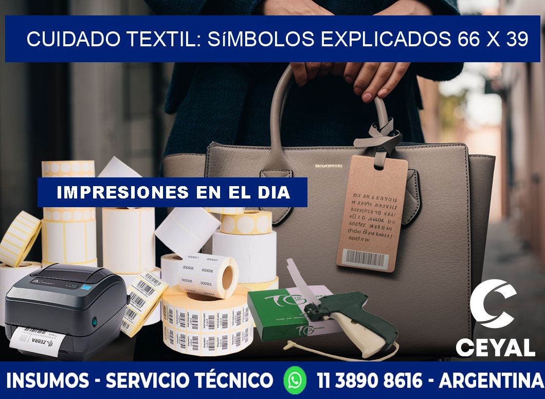 Cuidado Textil: Símbolos Explicados 66 x 39