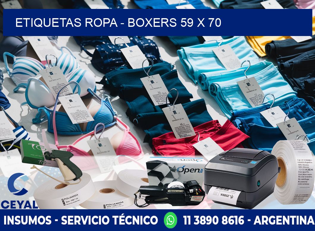 ETIQUETAS ROPA - BOXERS 59 x 70