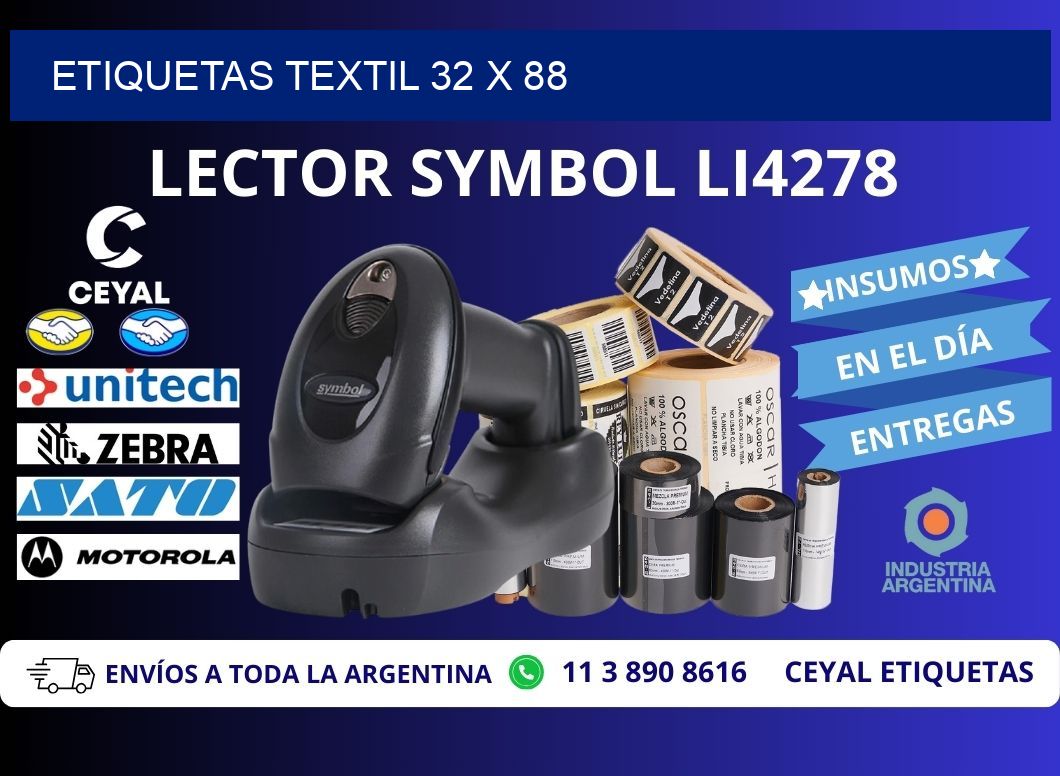 ETIQUETAS TEXTIL 32 x 88