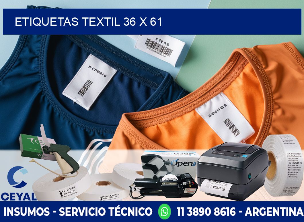 ETIQUETAS TEXTIL 36 x 61