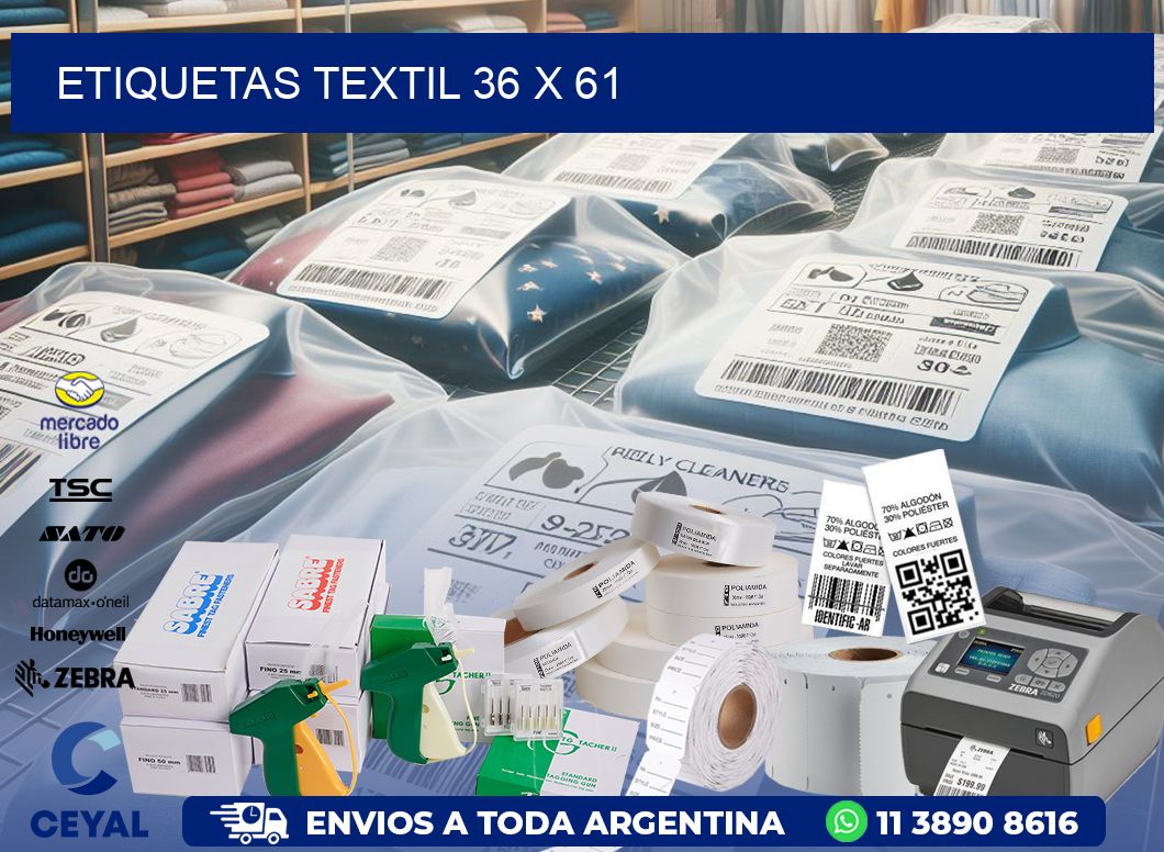 ETIQUETAS TEXTIL 36 x 61