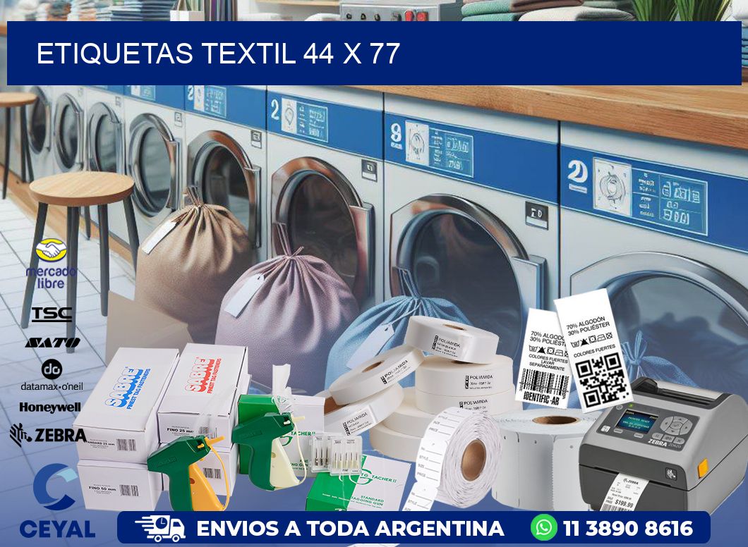 ETIQUETAS TEXTIL 44 x 77